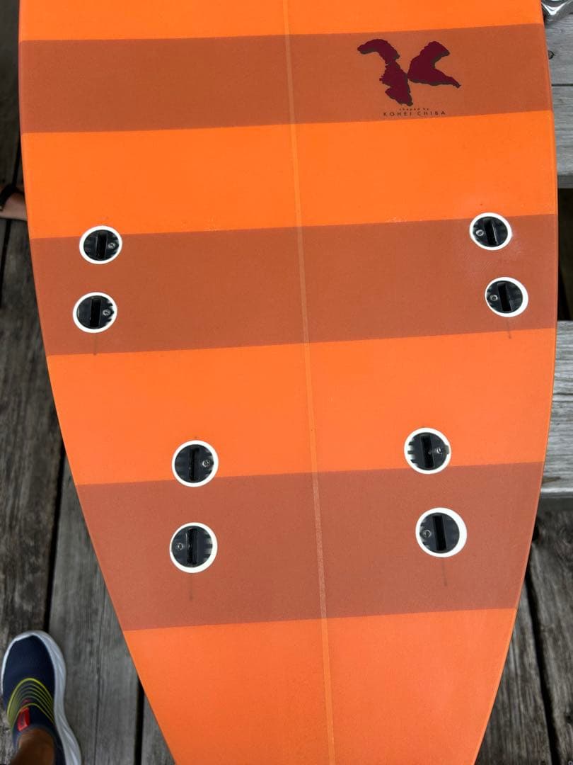 新品303サーフボード 6'0\" 千葉公平シェイプ クアッドフィン　オレンジ