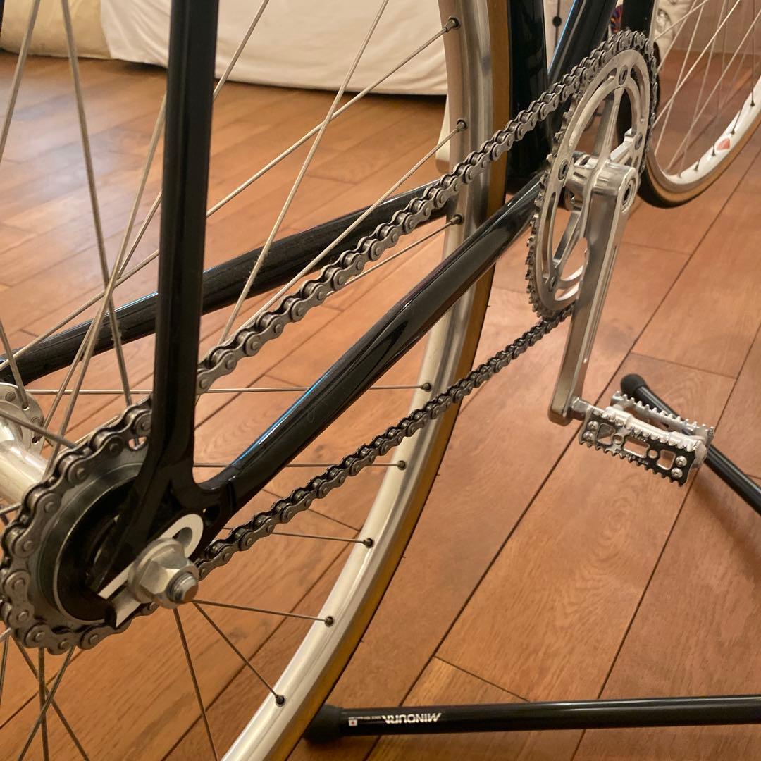 BLUE LUG ピストバイク クロモリ手組 ブラック