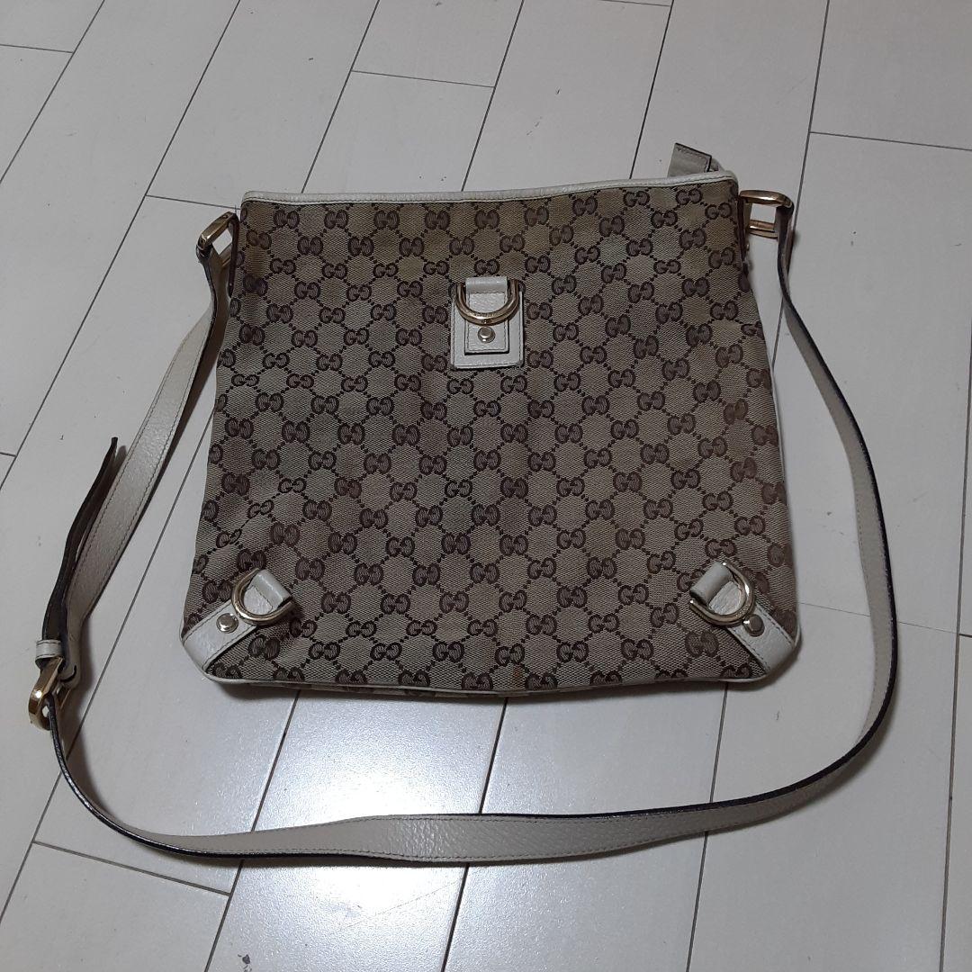 GUCCI グッチ アビー GGキャンバス ショルダーバッグ 斜め掛け