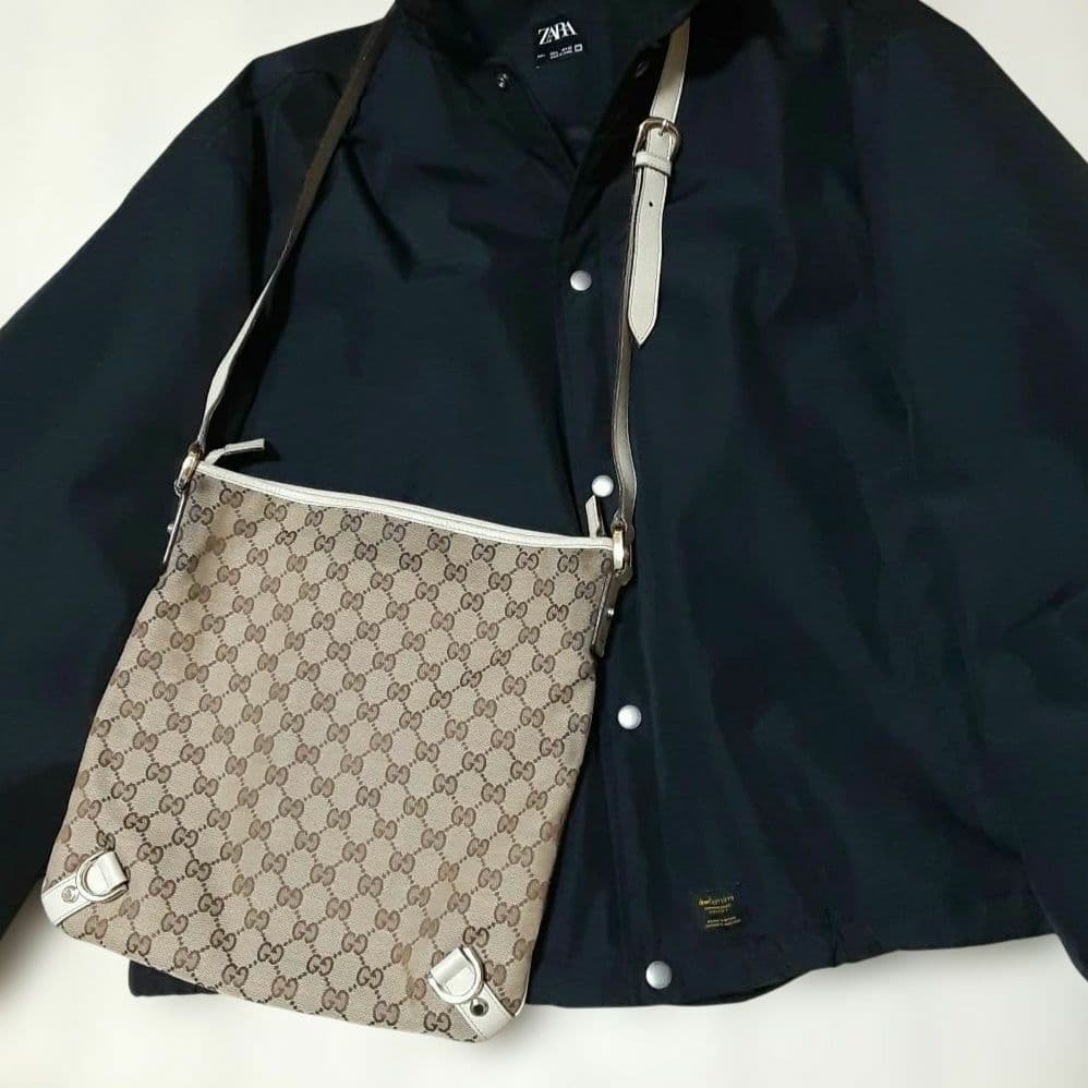 GUCCI グッチ アビー GGキャンバス ショルダーバッグ 斜め掛け