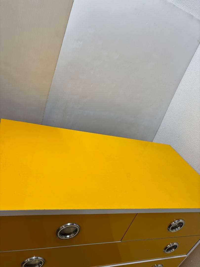 昭和レトロポップ家具　当時物　ヴィンテージチェスト　整理タンス　カラフルタンス