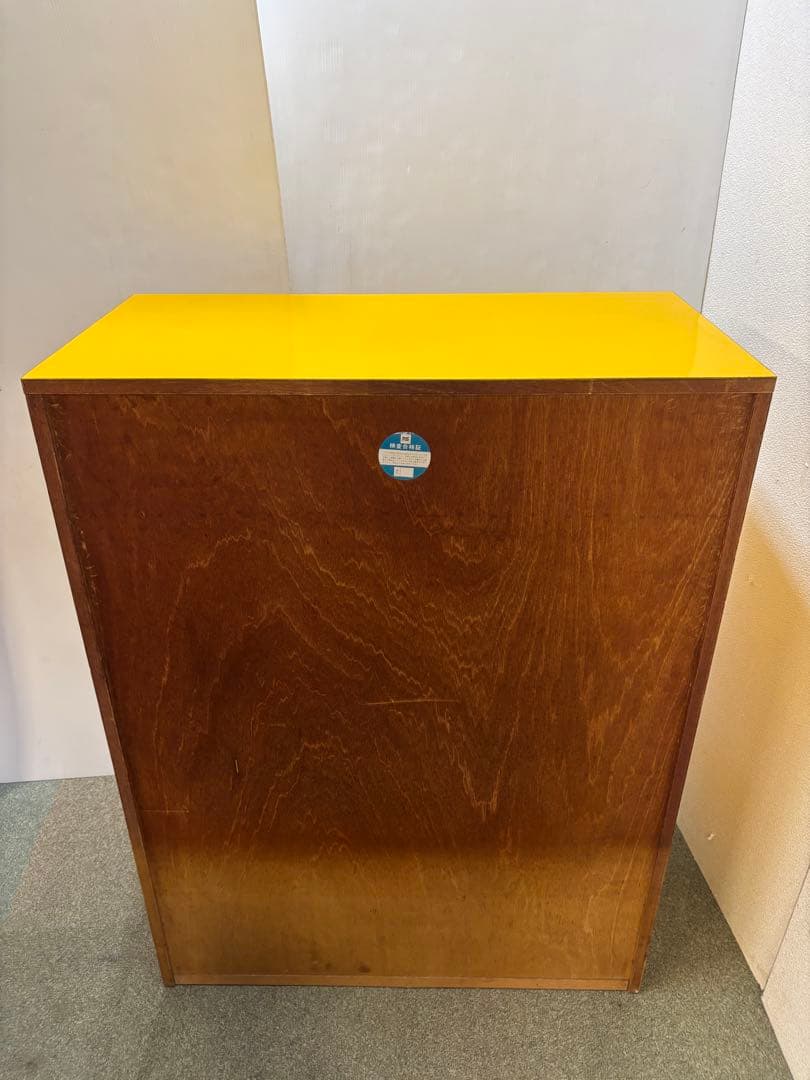 昭和レトロポップ家具　当時物　ヴィンテージチェスト　整理タンス　カラフルタンス