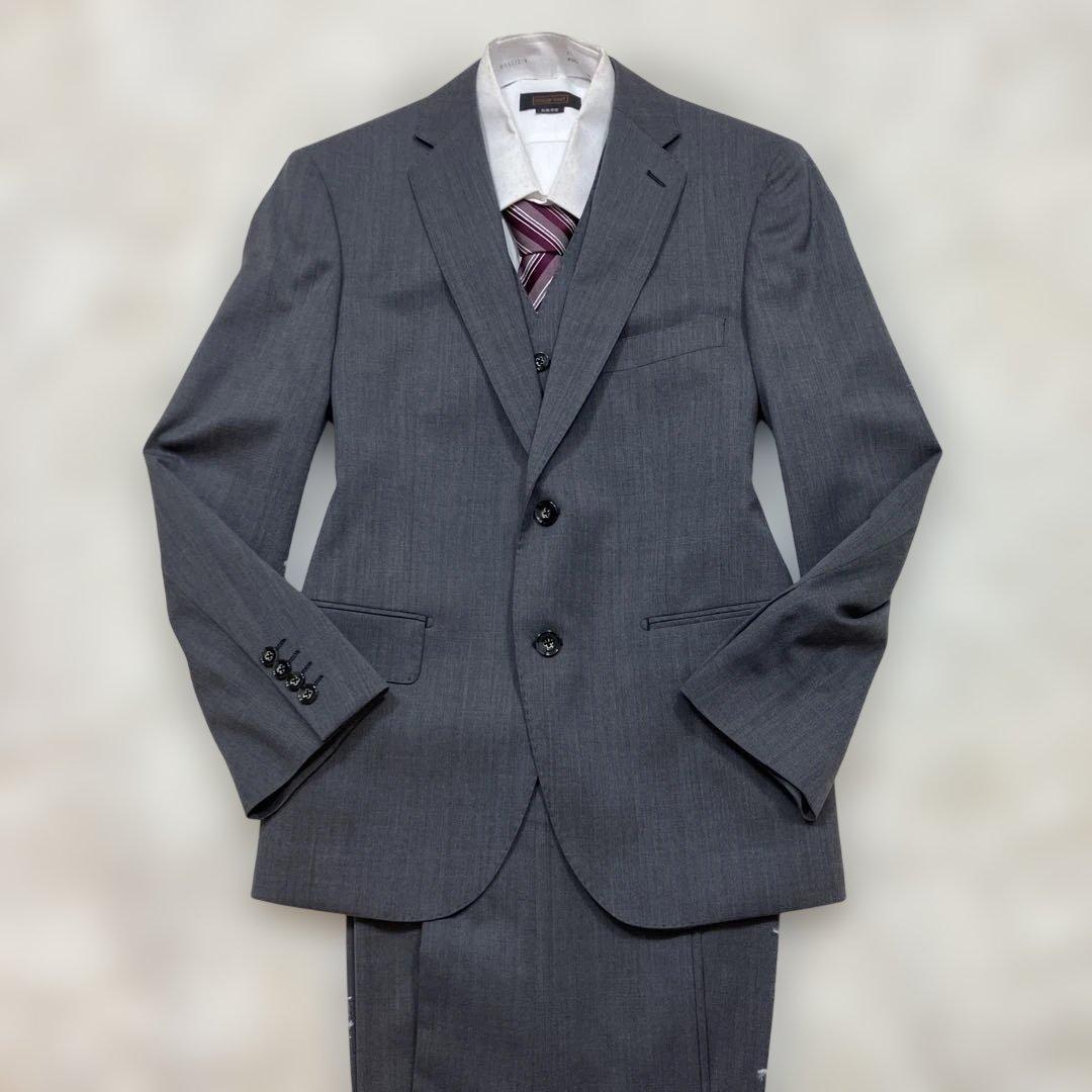 極美品 オロビアンコ スーツ スリーピース グレー Lサイズ相当