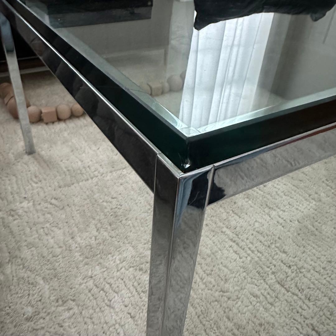 【Hi K】Knoll 定価17万円　ガラストップ コーヒテーブル