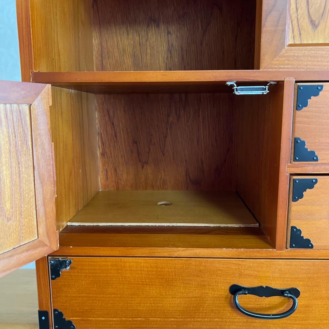 小箪笥 民芸家具 和家具 からくり箪笥 レトロ 戸棚 引き出し