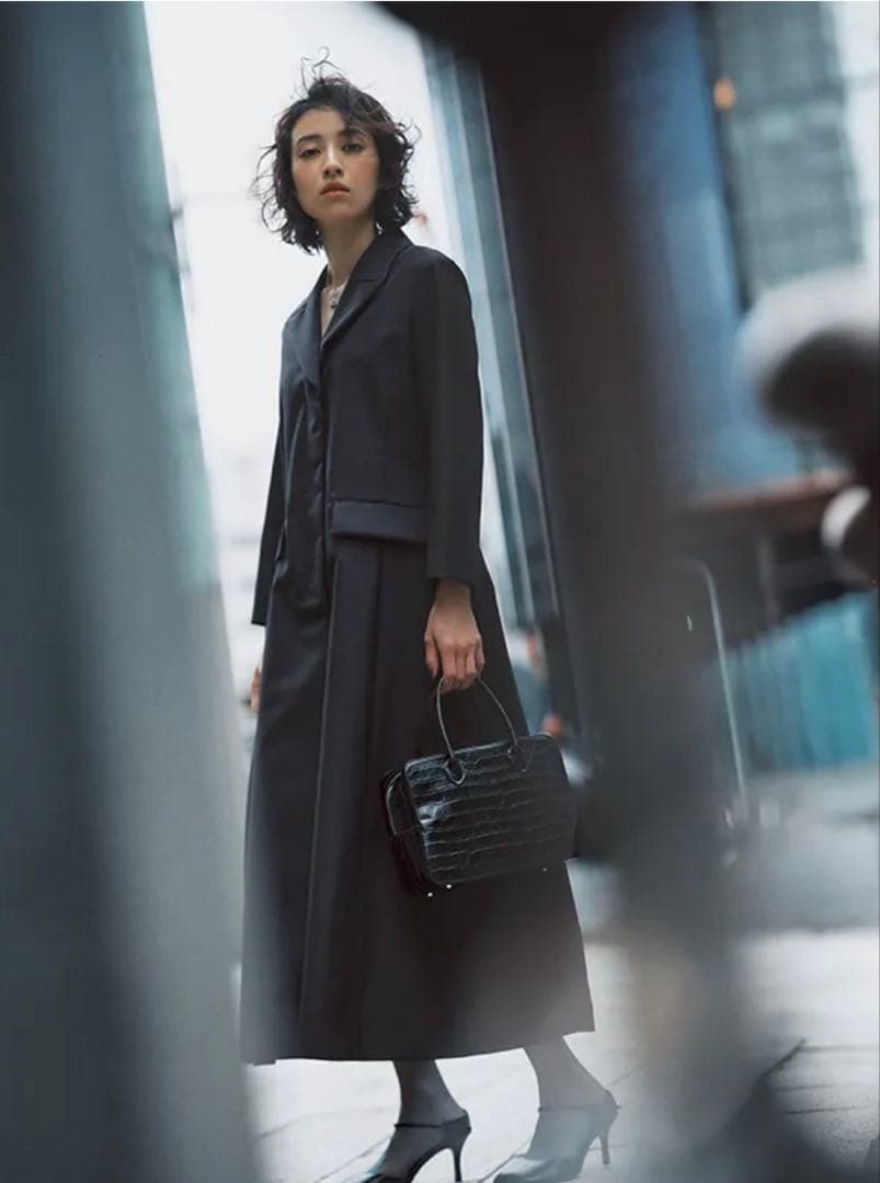 DÉPARÉILLÉ デパリエ　ワンピース ブラック　雑誌掲載