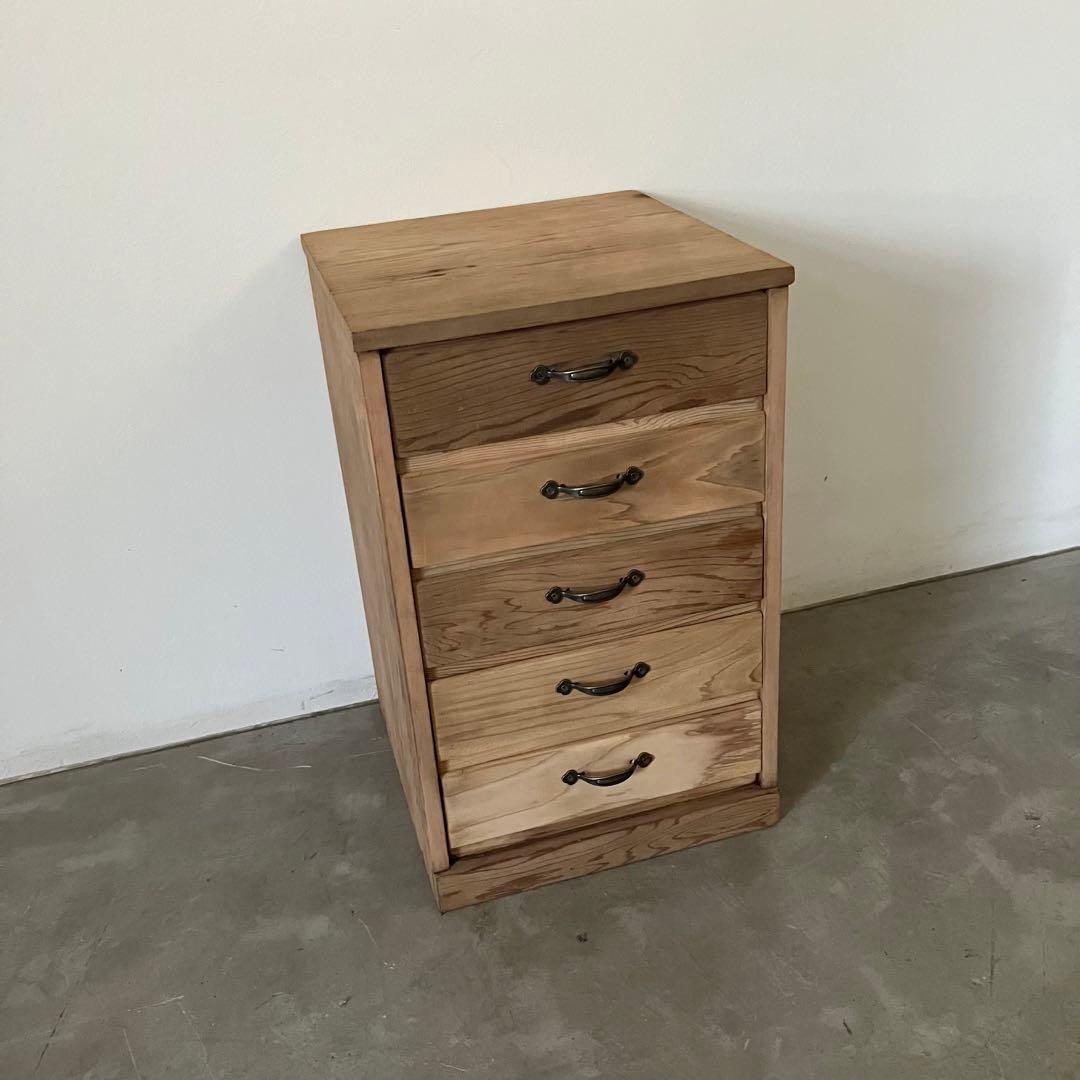 レトロ　アンティーク　古道具　古家具　剥離家具　ストリップド　抽斗　引き出し