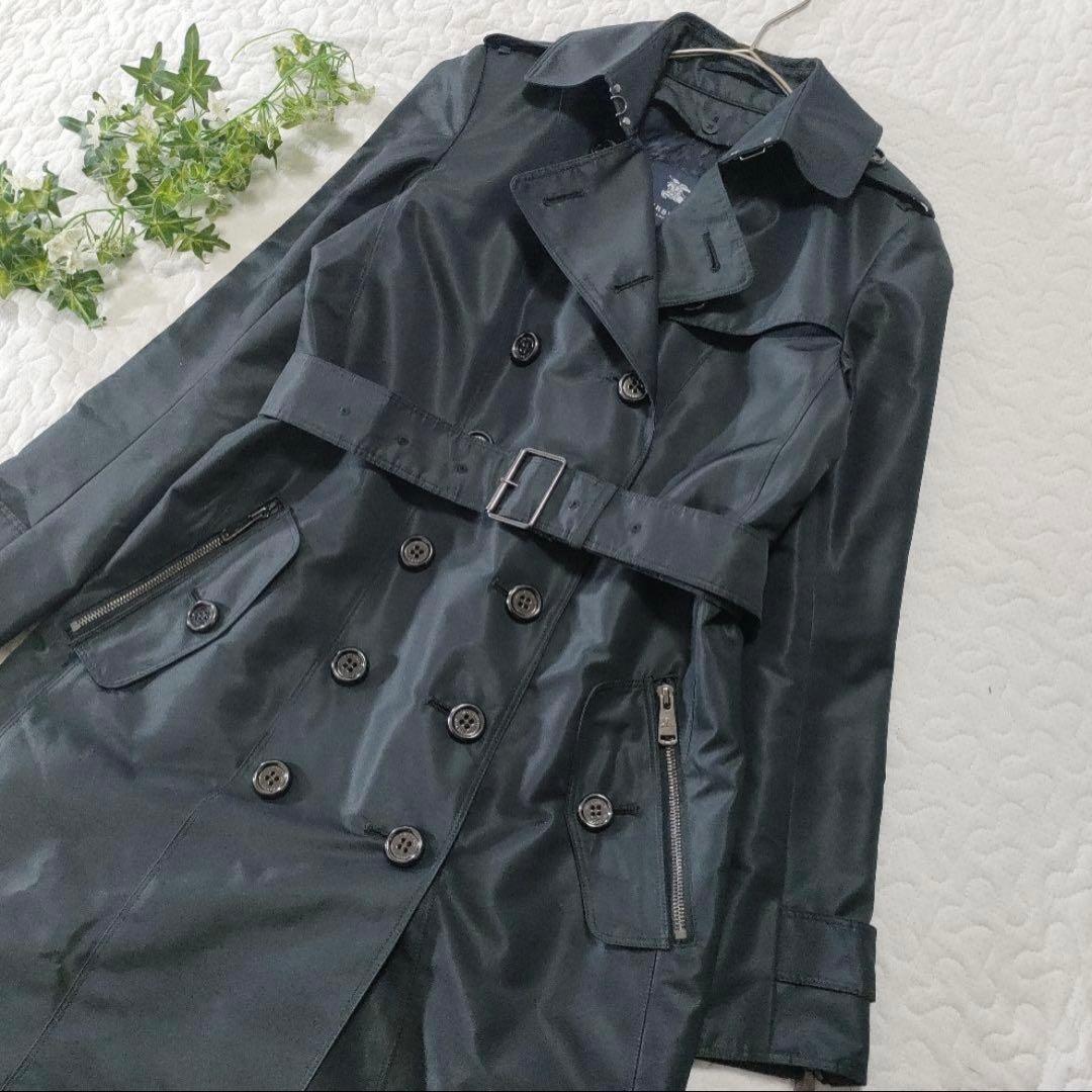 極美品バーバリーロンドン トレンチコートブラック　黒 L キルティングライナー付
