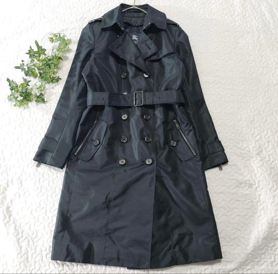 極美品バーバリーロンドン トレンチコートブラック　黒 L キルティングライナー付
