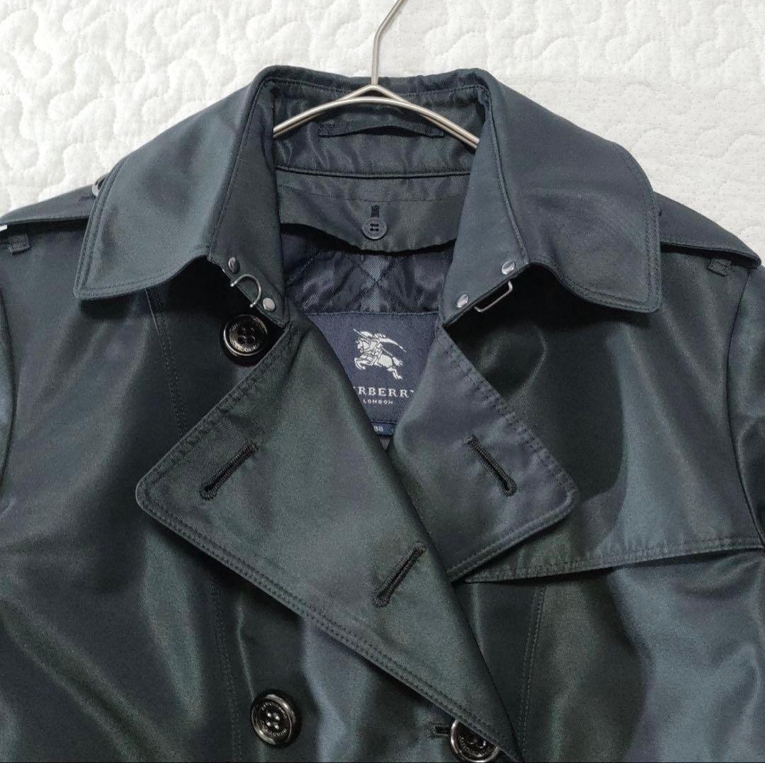 極美品バーバリーロンドン トレンチコートブラック　黒 L キルティングライナー付