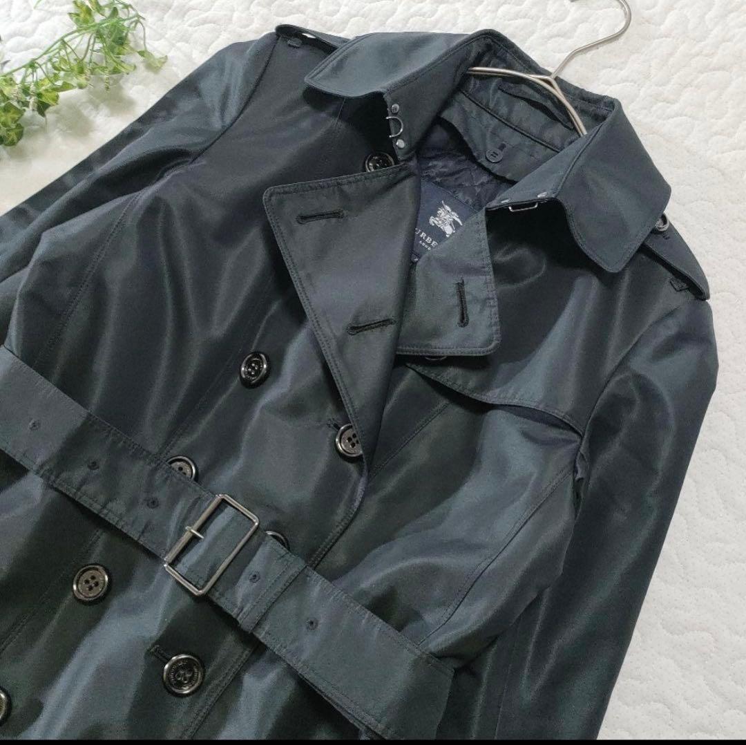 極美品バーバリーロンドン トレンチコートブラック　黒 L キルティングライナー付