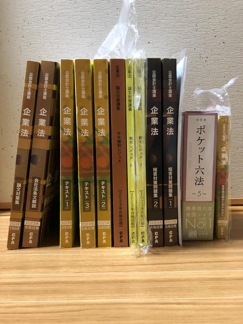 CPA企業法　短答・論文 改正レジュメ 六法・条文・判例・コンサマ
