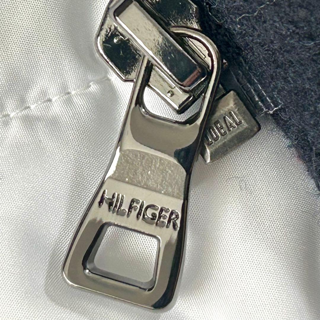 【美品】 トミーヒルフィガー ダッフルコート 中綿 ウール M トリコロール