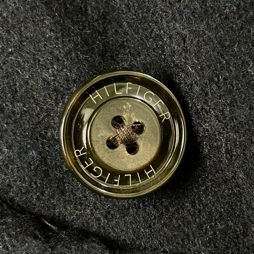 【美品】 トミーヒルフィガー ダッフルコート 中綿 ウール M トリコロール