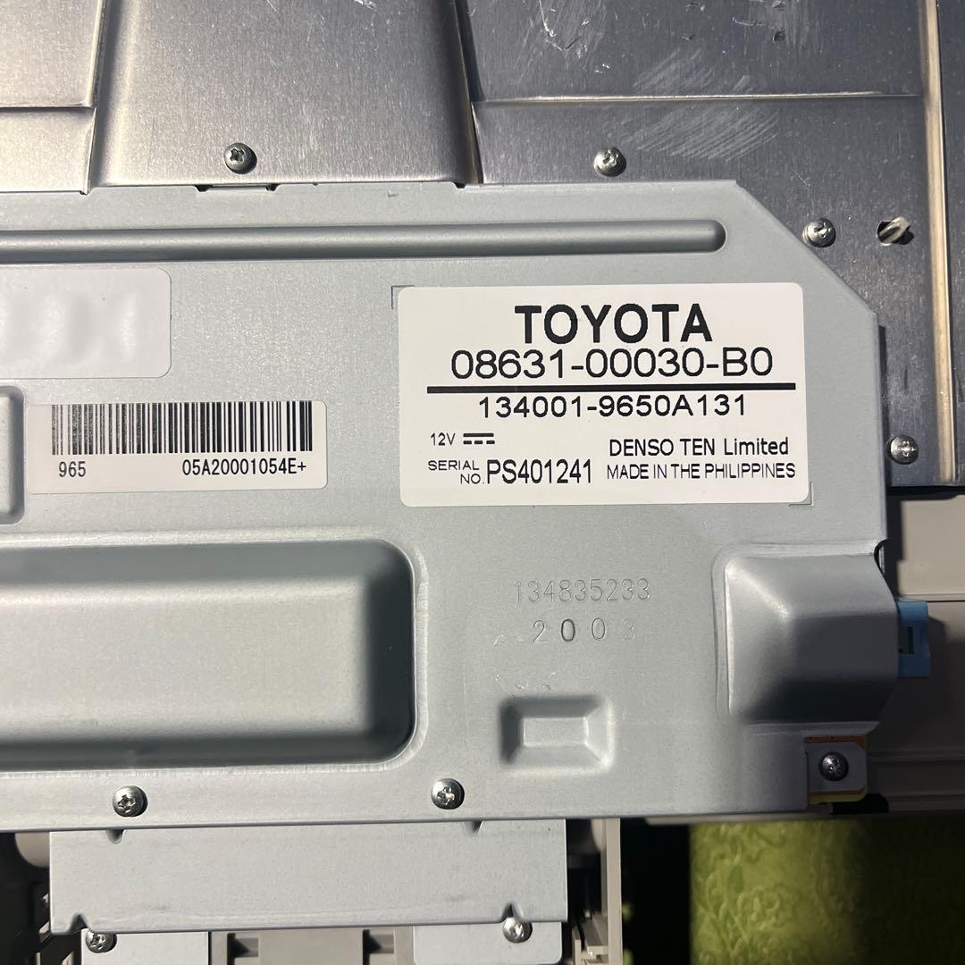 30ヴェルファイア 純正後席　フリップダウンモニタ一リモコン取説有り