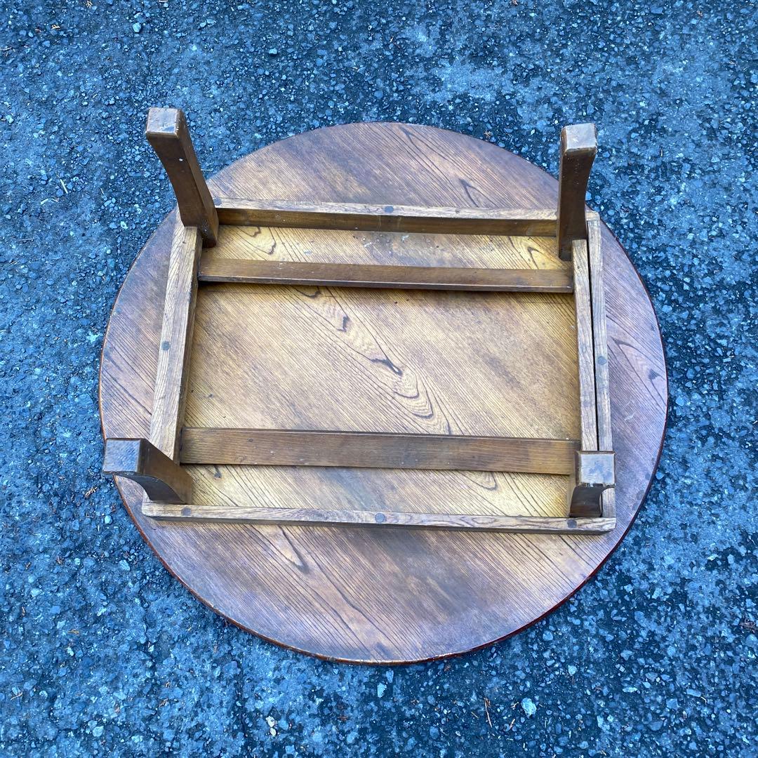 昭和の食卓 天然木 ちゃぶ台 丸テーブル 円卓 和を演出 直径 74㎝