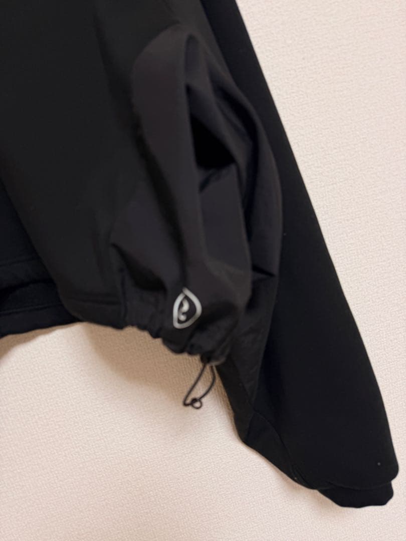 バック裏起毛コンビショートプルオーバー