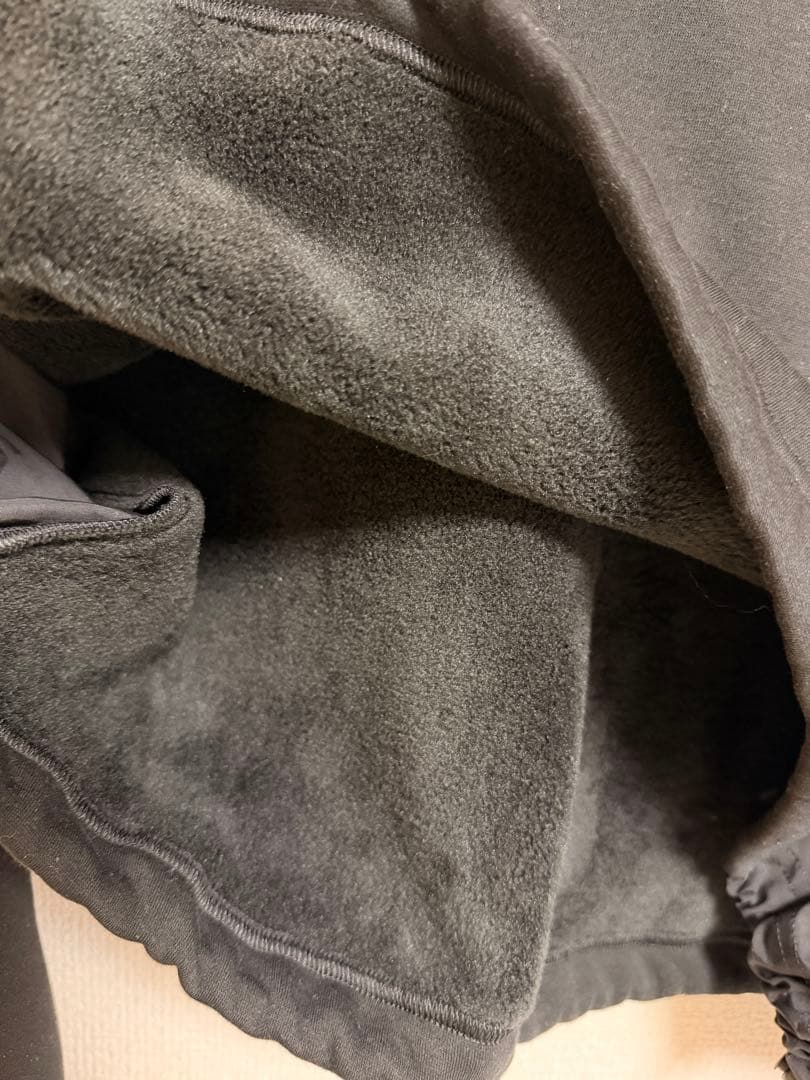 バック裏起毛コンビショートプルオーバー