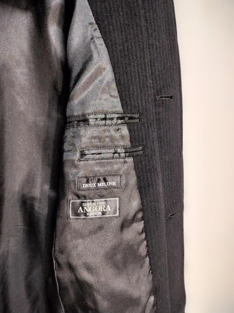 定価98000円★美品1点モノ★アンゴラ100％高級ロングコート百貨店購入★L
