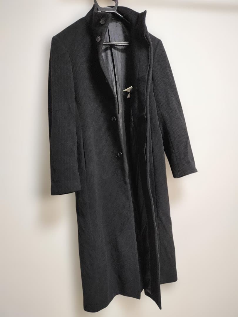 定価98000円★美品1点モノ★アンゴラ100％高級ロングコート百貨店購入★L