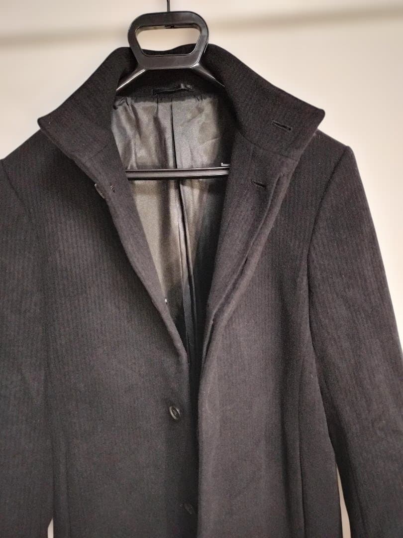 定価98000円★美品1点モノ★アンゴラ100％高級ロングコート百貨店購入★L
