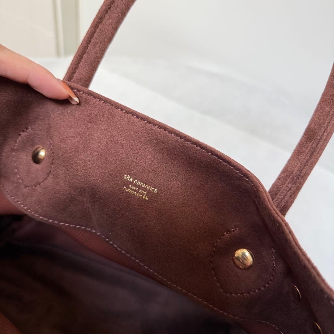 未使用 シータパランティカ スピックアンドスパン別注　フェイクスエードトート M