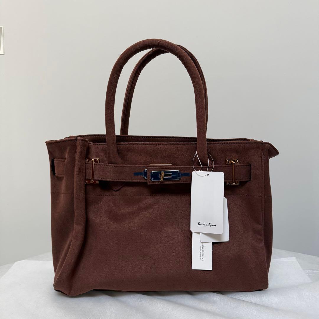 未使用 シータパランティカ スピックアンドスパン別注　フェイクスエードトート M