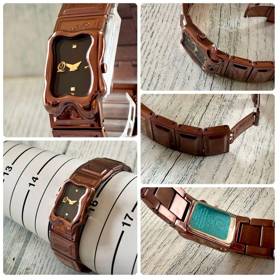 【美品】Q-pot. キューポット 腕時計 メルティー チョコレート ブラウン