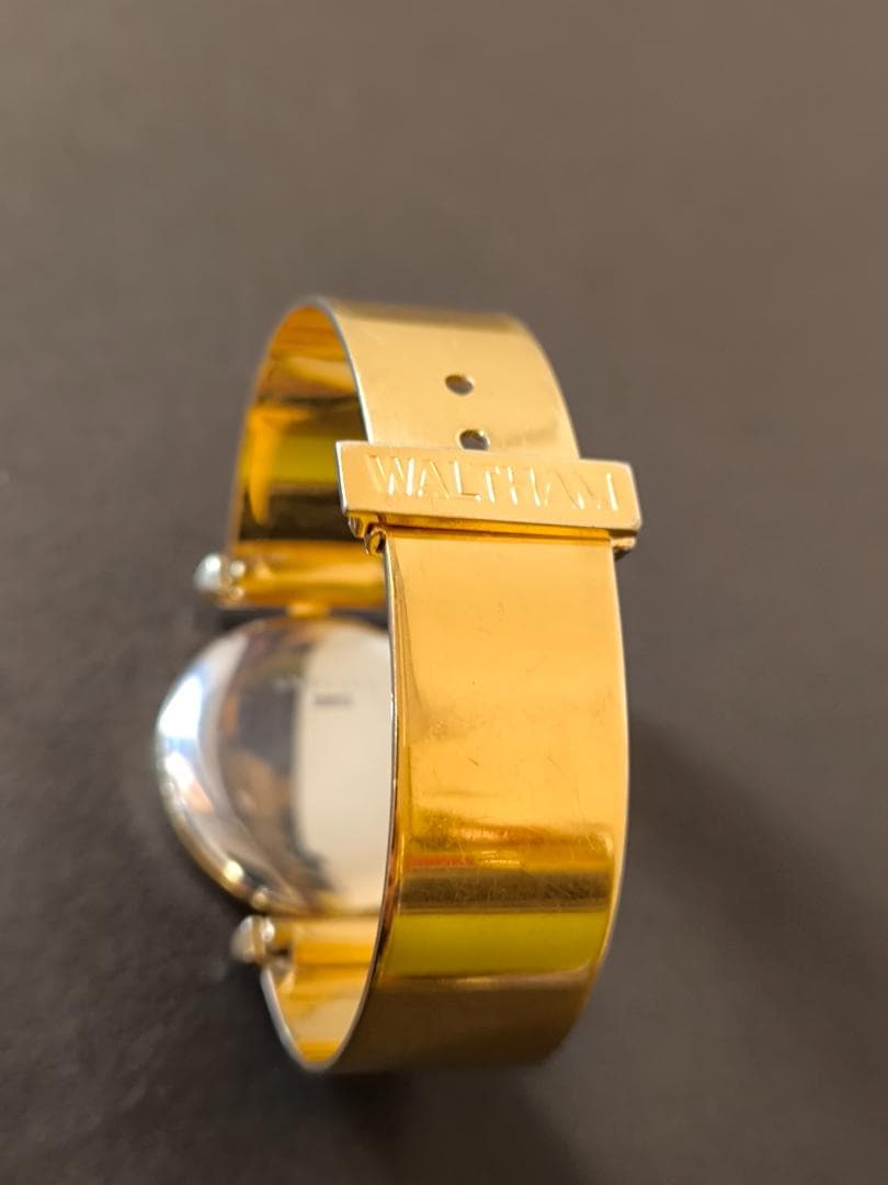 WALTHAM ウォルサム スイス製 手巻き 腕時計 ゴールド色ブレスレット