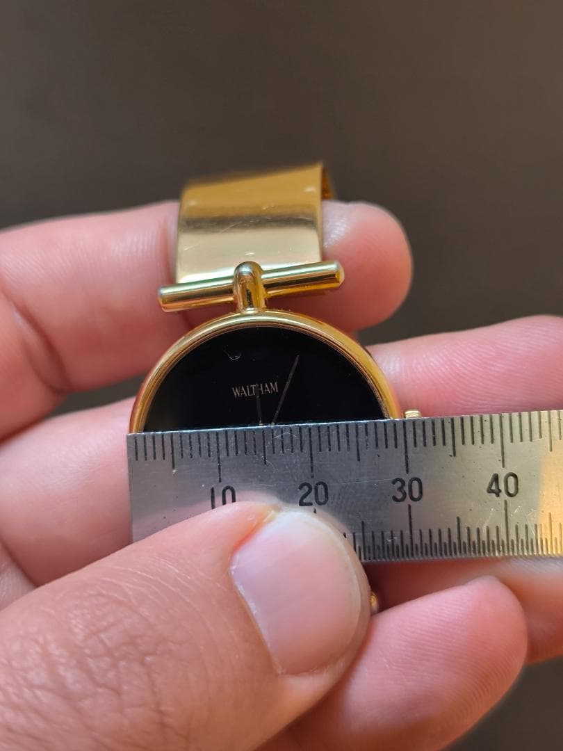 WALTHAM ウォルサム スイス製 手巻き 腕時計 ゴールド色ブレスレット