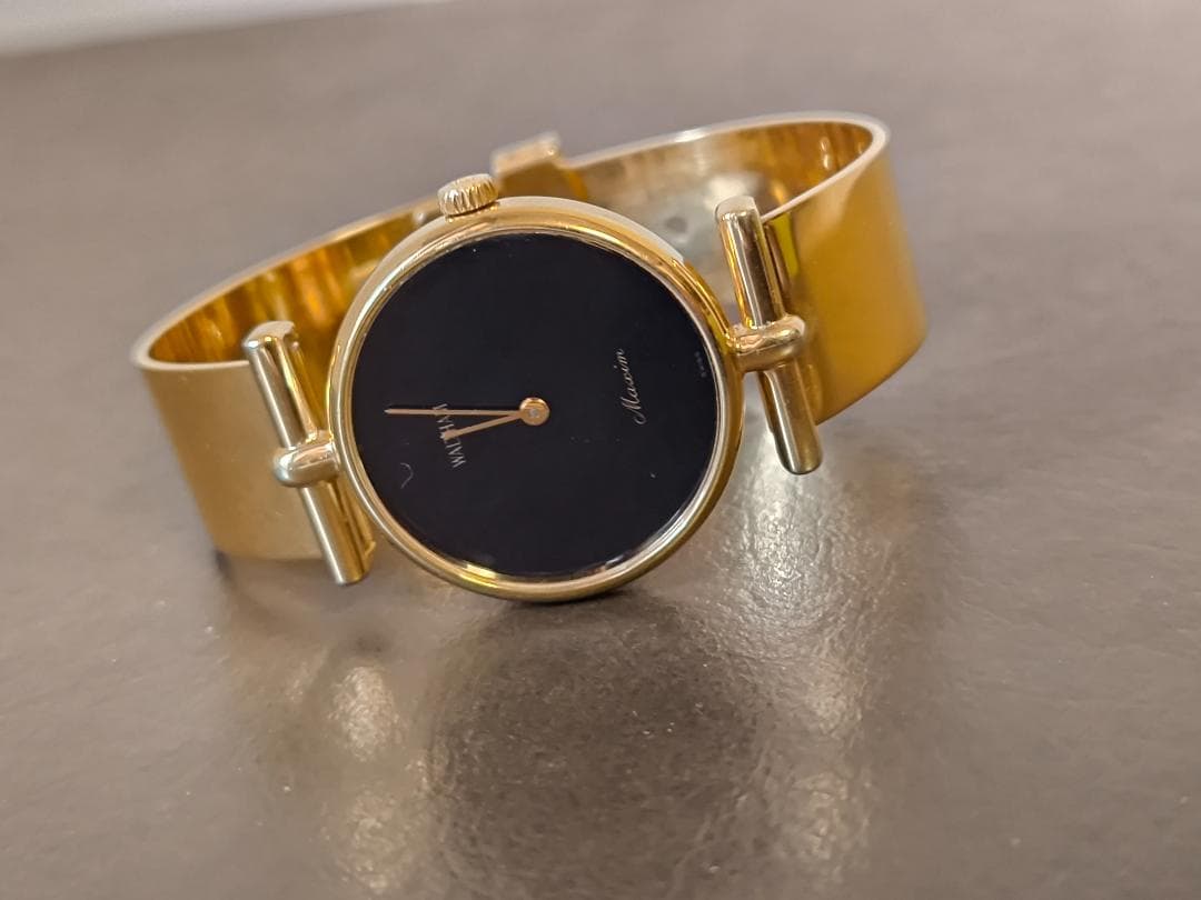 WALTHAM ウォルサム スイス製 手巻き 腕時計 ゴールド色ブレスレット