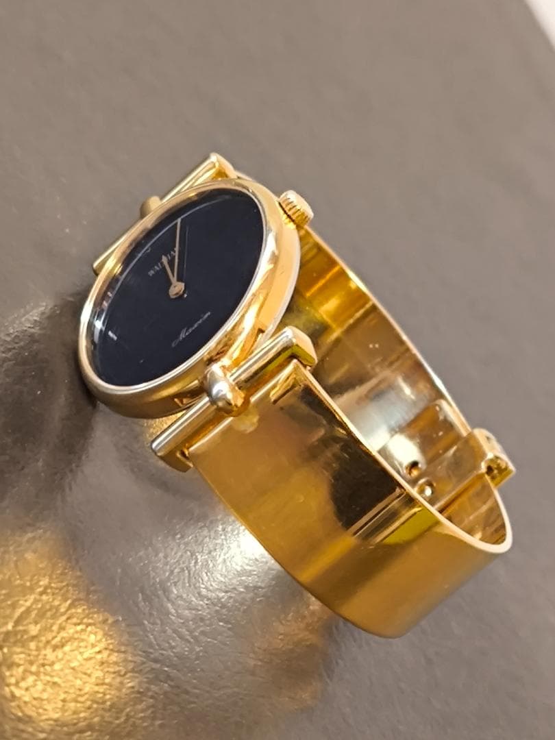 WALTHAM ウォルサム スイス製 手巻き 腕時計 ゴールド色ブレスレット