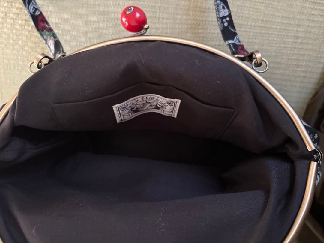 ヒグチユウコ　ジャガード　がまぐちバッグ　ボリス雑貨店　ボリス