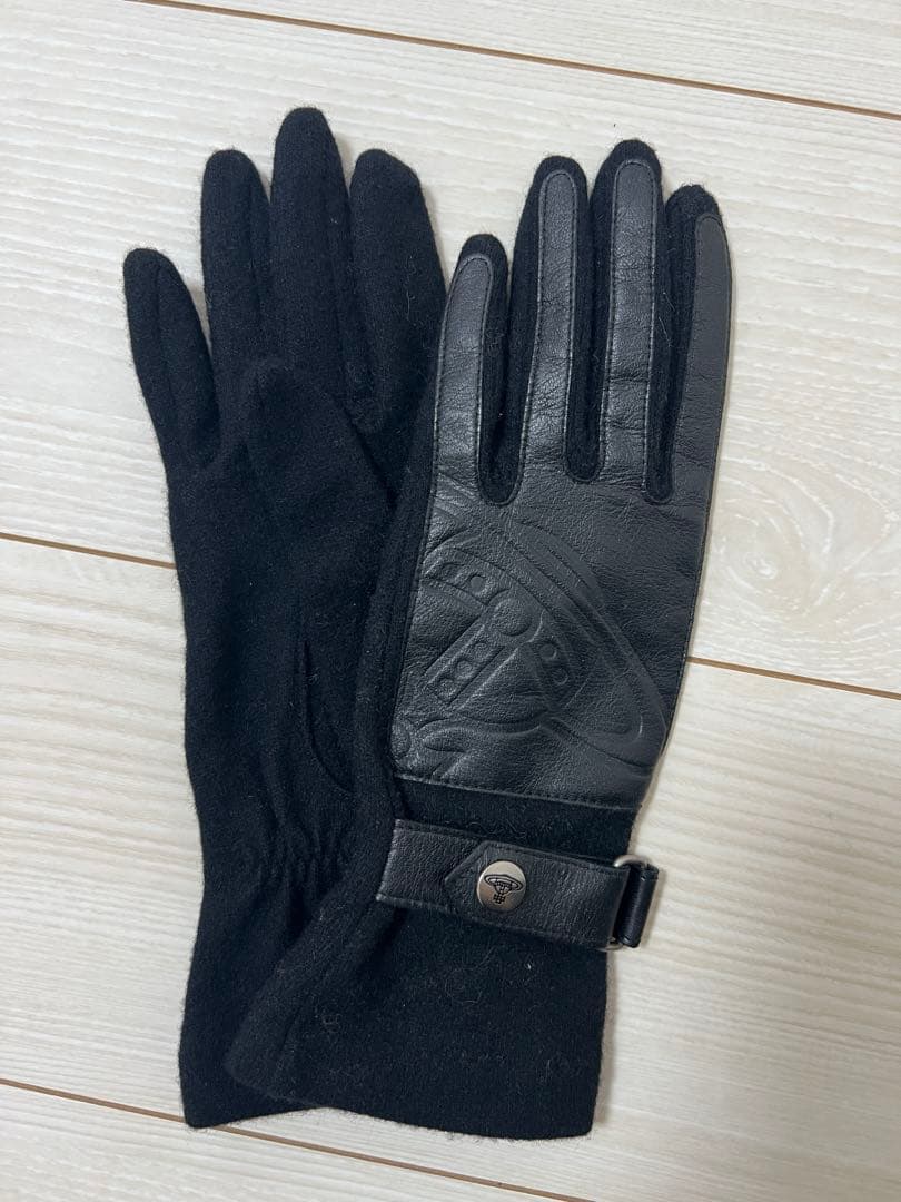 手袋 ヴィヴィアンウエストウッド レザー ウール