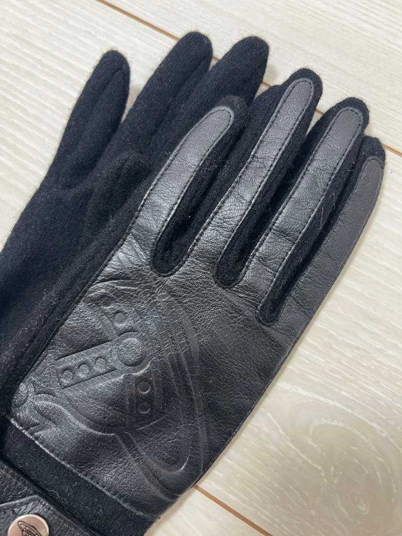 手袋 ヴィヴィアンウエストウッド レザー ウール