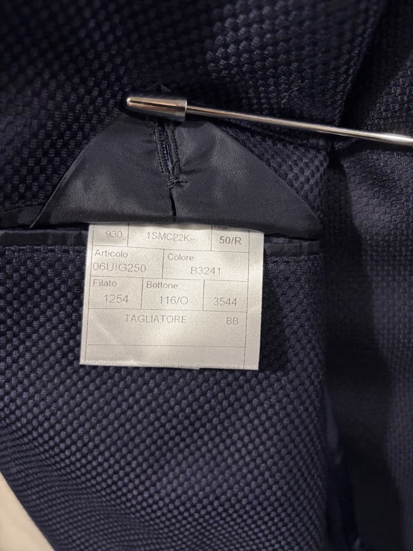 【美品】TAGLIATOREタリアトーレモンテカルロネイビージャケット50