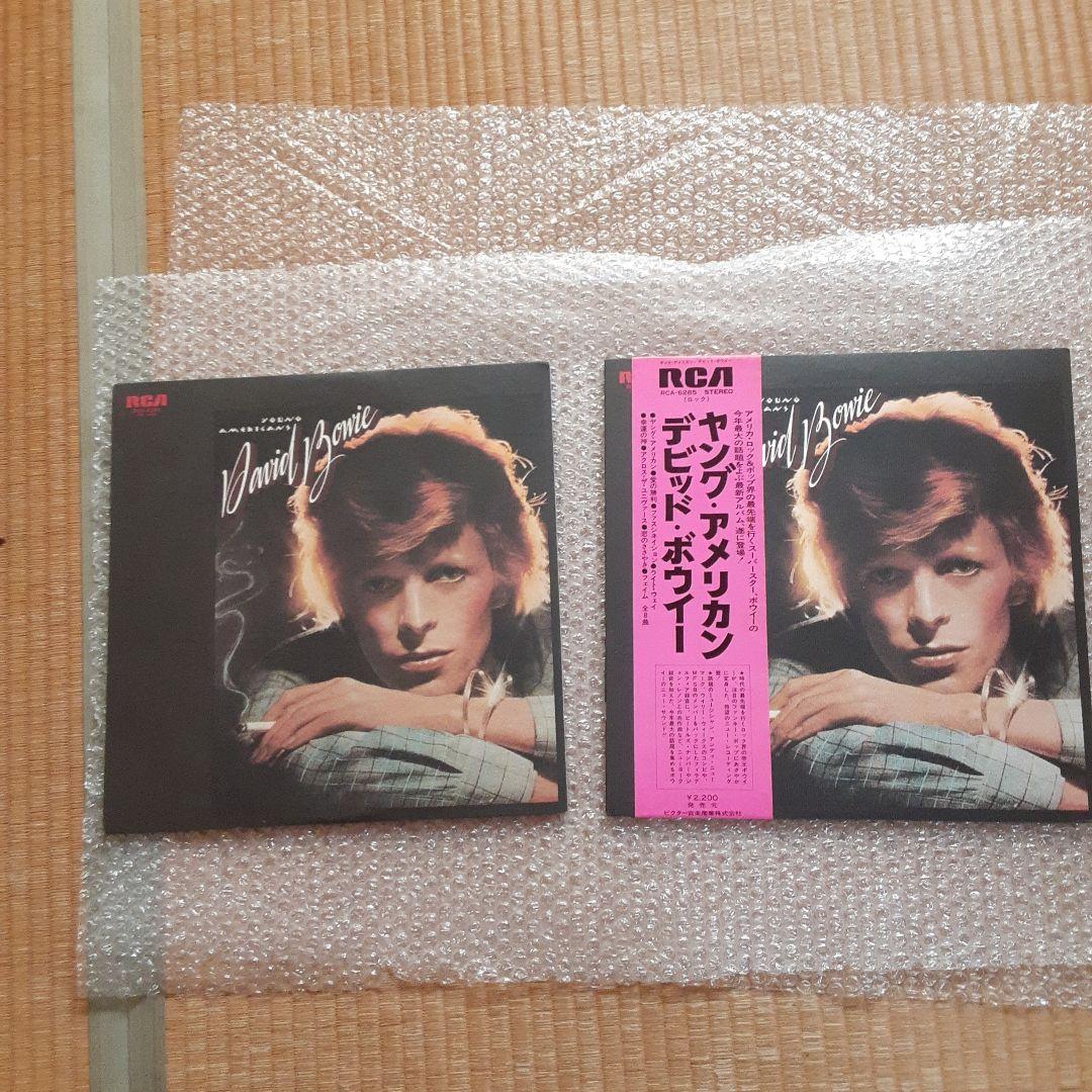帯傷み David Bowie ヤング・アメリカンズ レコード2枚