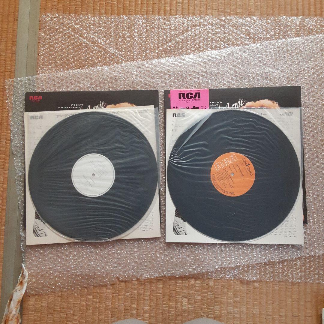 帯傷み David Bowie ヤング・アメリカンズ レコード2枚