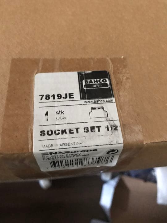 バーコ ソケットレンチセット 7819JE