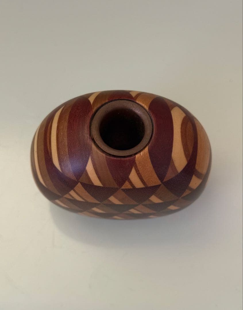 貴重★かなざし★金指勝悦★寄木細工★一輪挿し★花入れ★花瓶★箱根駅伝