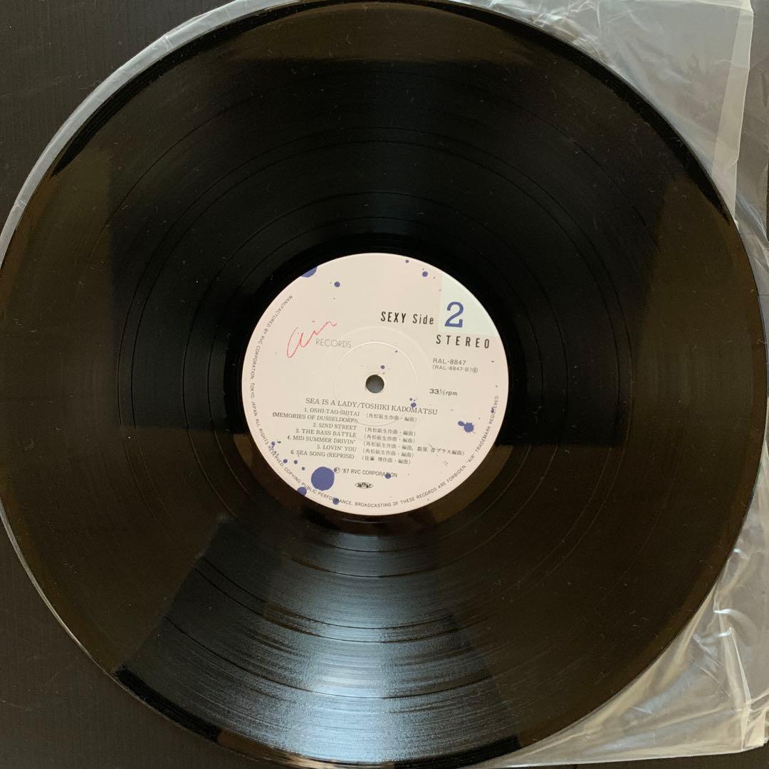 角松敏生／SEA IS A LADY（LPレコード／国内盤）