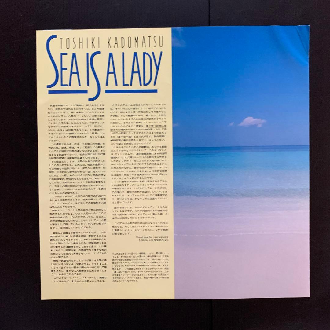 角松敏生／SEA IS A LADY（LPレコード／国内盤）