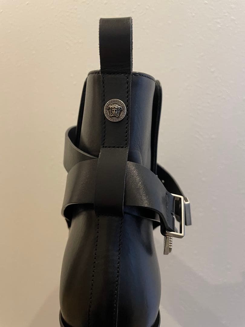 【美品】ヴェルサーチ VERSACE メンズ ブーツ サイズ42 正規品