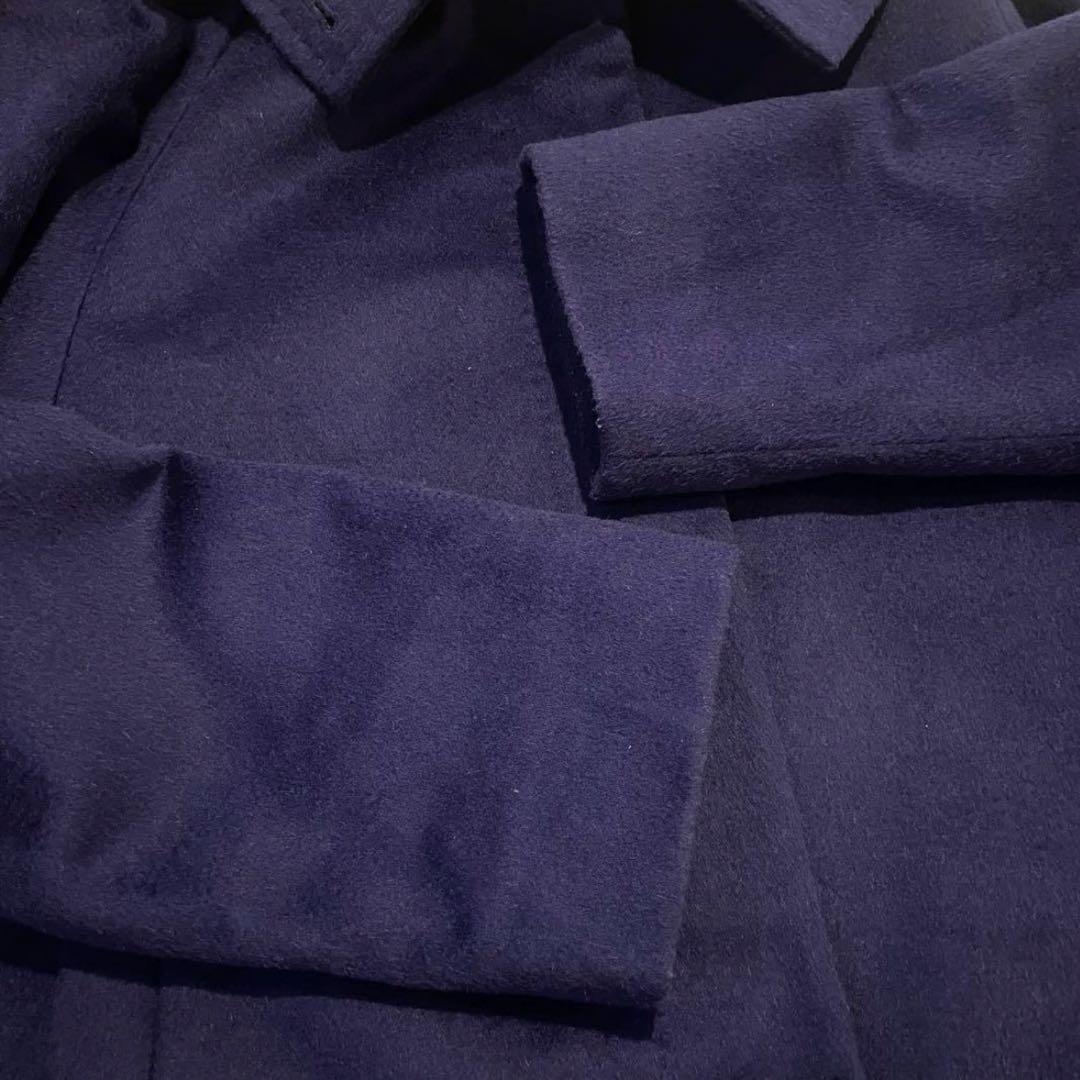 マックスマーラ　白タグ　スタンドカラーコート　比翼　アルパカ　ウール　40