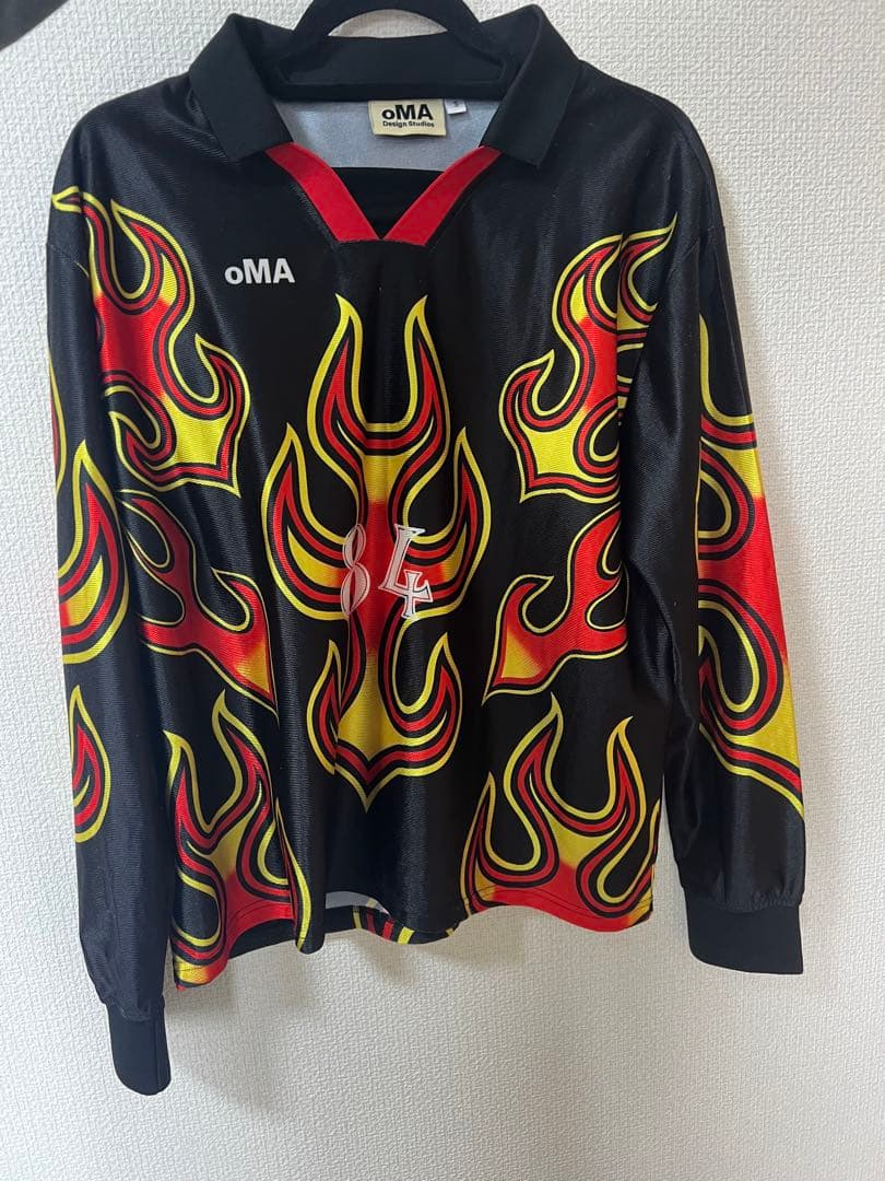 oMA 炎　デザインサッカー　長袖ユニフォーム　川口能活　アトランタ五輪日本代表