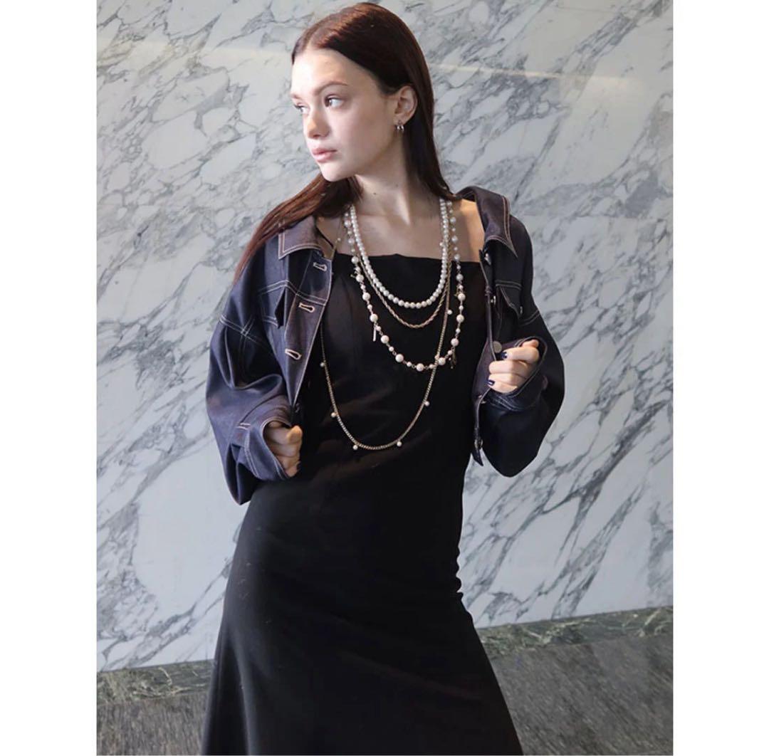 eimy istoire デニムライクバックシャンジャケット （INDIGO）