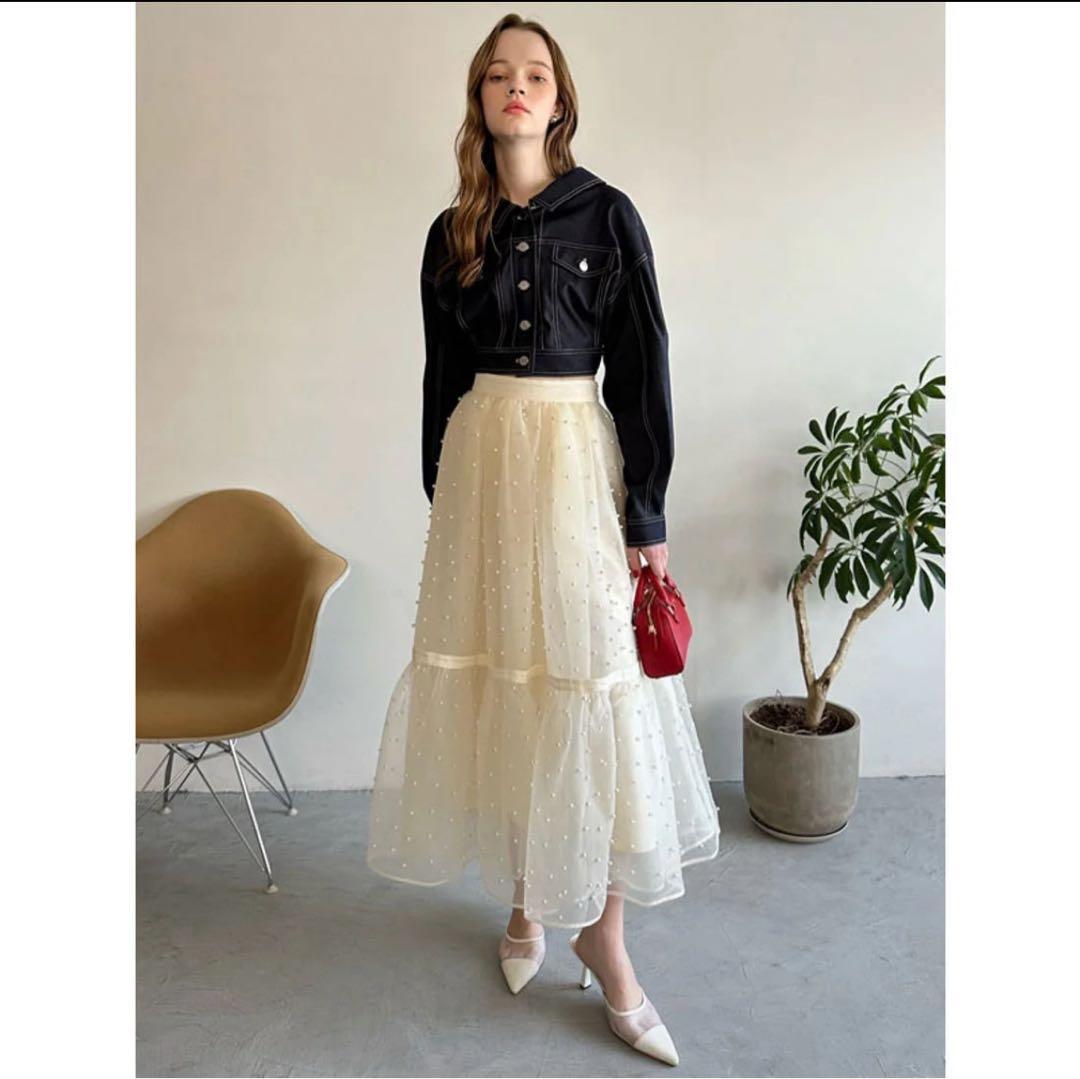 eimy istoire デニムライクバックシャンジャケット （INDIGO）