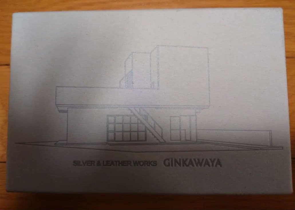 銀革屋　コンパクトウォレット　財布　黒　レザー