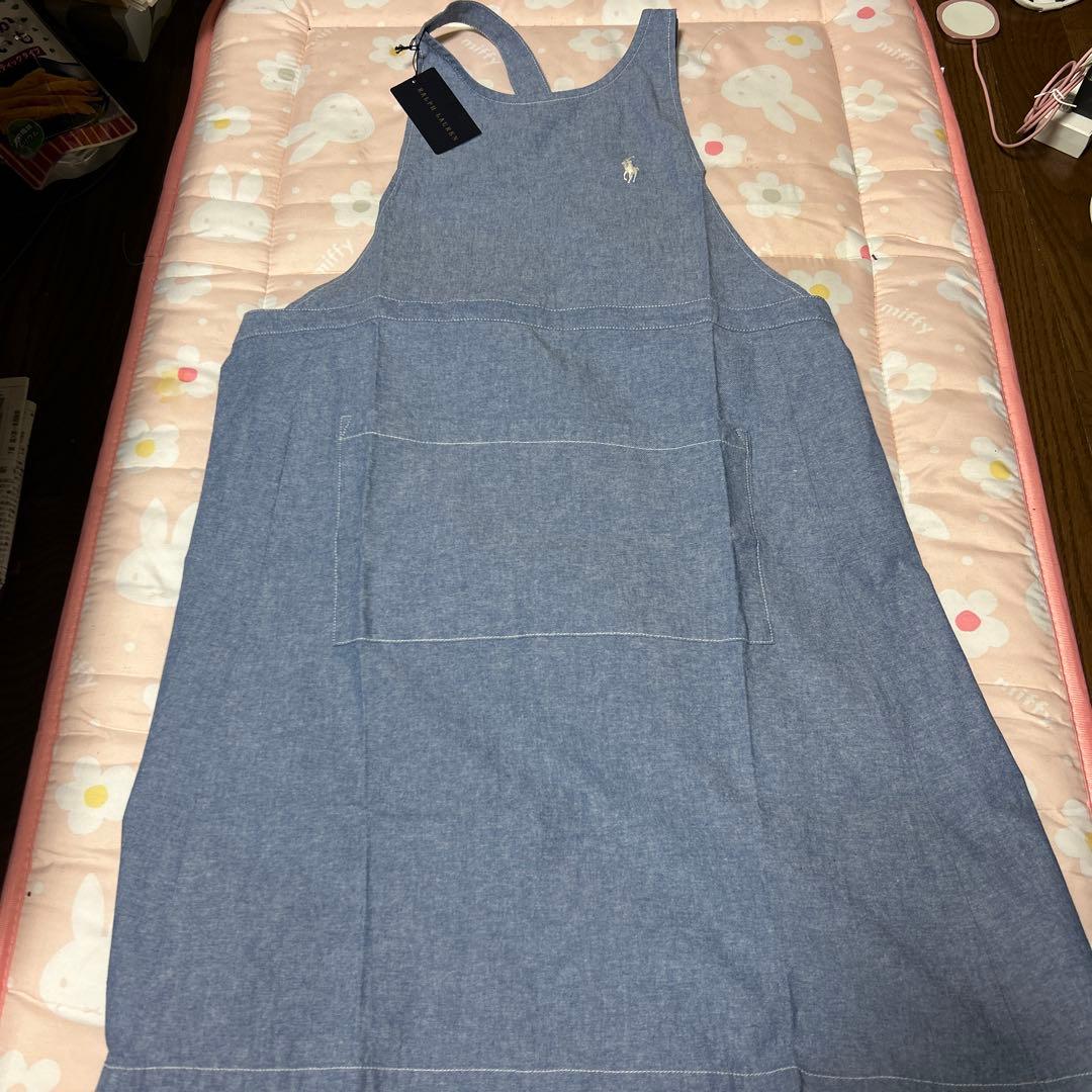 ポロシャツスタイル 青いエプロン新品