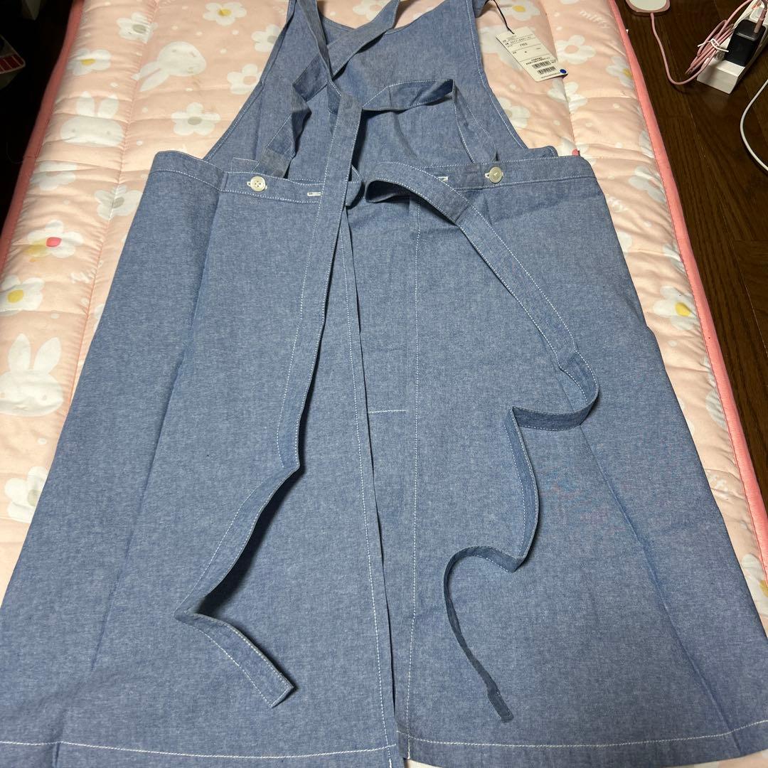 ポロシャツスタイル 青いエプロン新品